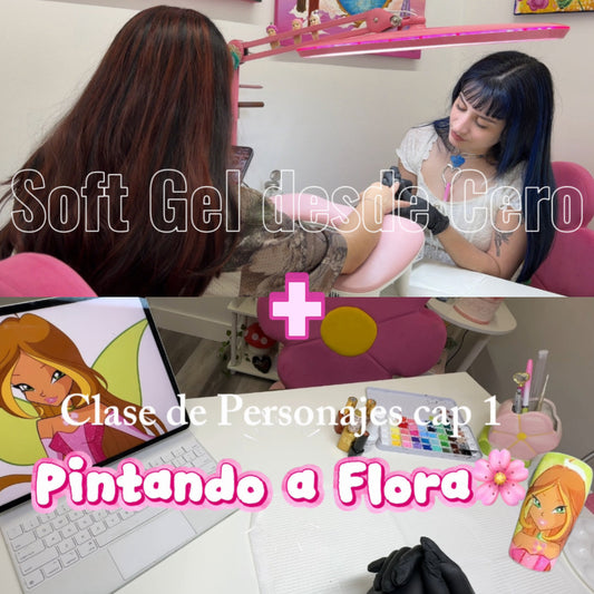 Bundle- Soft gel desde cero + Clase de personajes (con Flora paso a paso)
